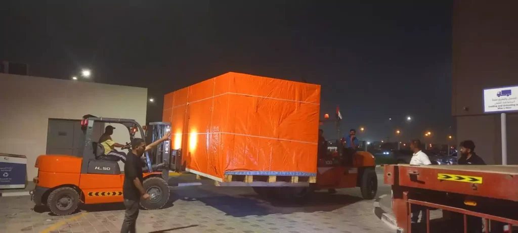 UAE to Saudi machinery shipping