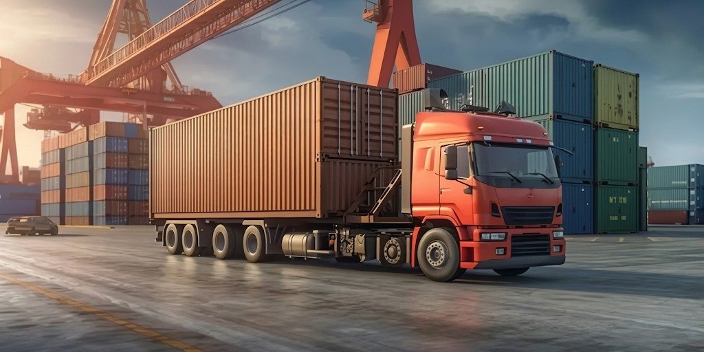 uae to bahrain trucking path