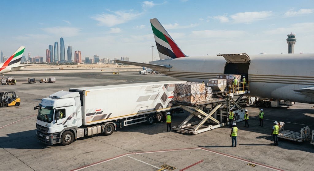 uae to saudi urgent freight