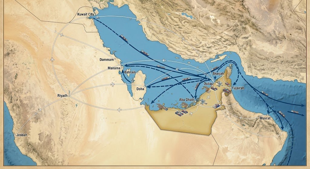 UAE to Gulf Cargo Routes uae to gulf cargo routes